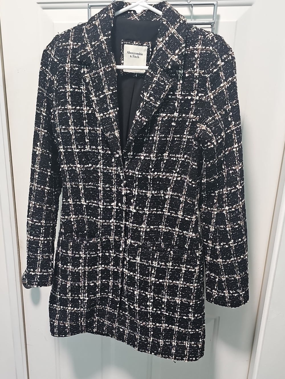 Abercrombie & Fitch Black, White & Brown Tweed Blazer/Dress Size XS